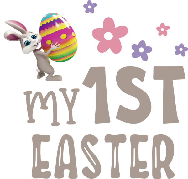 Transparent Easter Logo Design Cartoon for 1st Easter for Easter