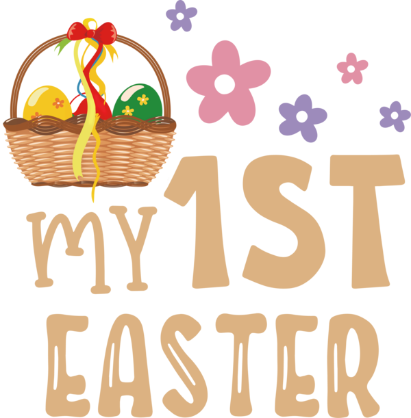 Transparent Easter Logo Line Meter for 1st Easter for Easter