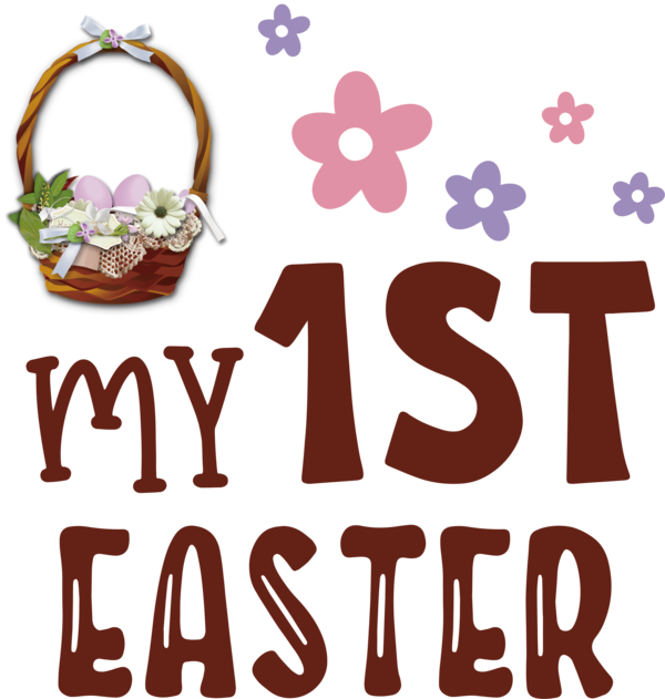 Transparent Easter Logo Meter Line for 1st Easter for Easter