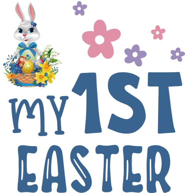 Transparent Easter Logo Design Easter Basket for 1st Easter for Easter