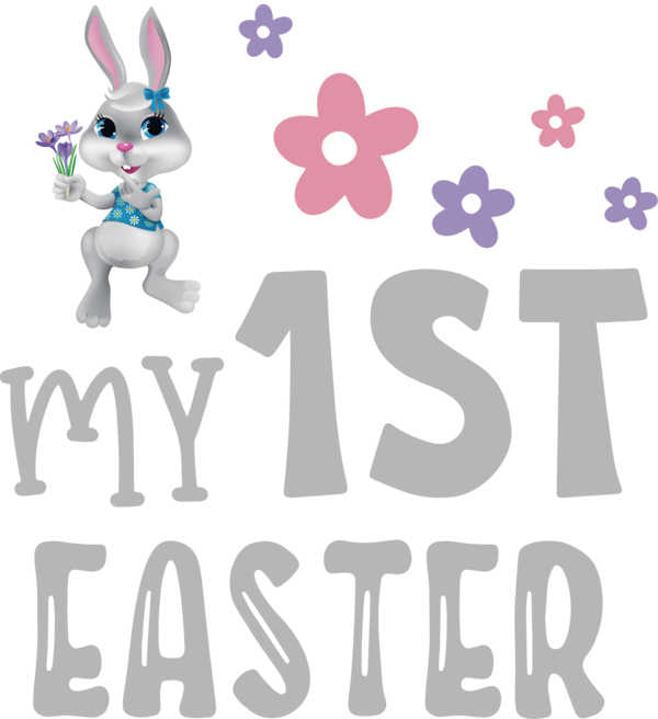 Transparent Easter Cartoon Logo Design for 1st Easter for Easter