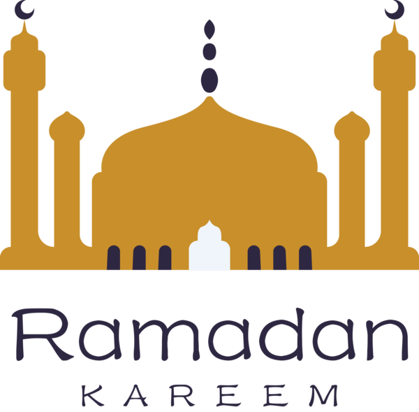 Transparent Ramadan Logo Line Meter for Ramadan Kareem for Ramadan