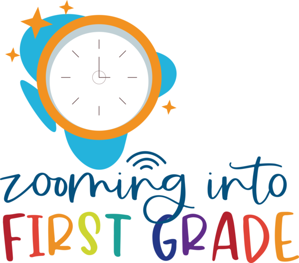 Transparent Back to School Logo Design Clock for Welcome Back to School for Back To School