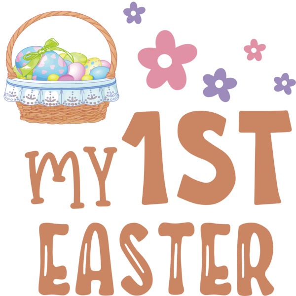 Transparent Easter Text Line Home accessories for 1st Easter for Easter