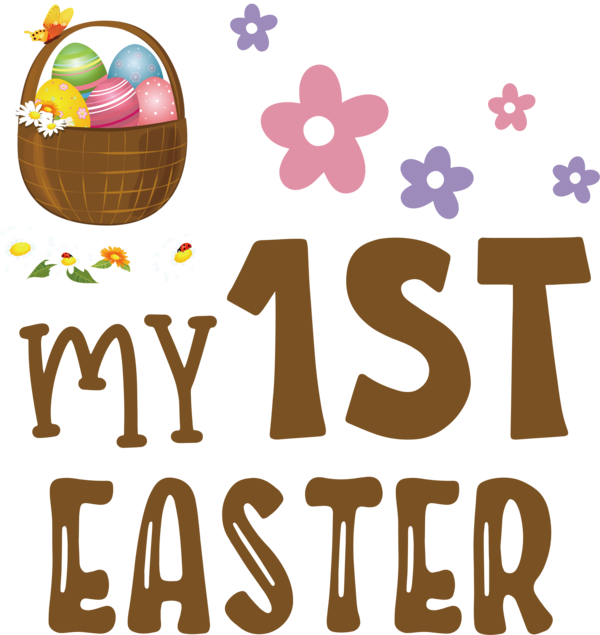 Transparent Easter Logo Design Line for 1st Easter for Easter