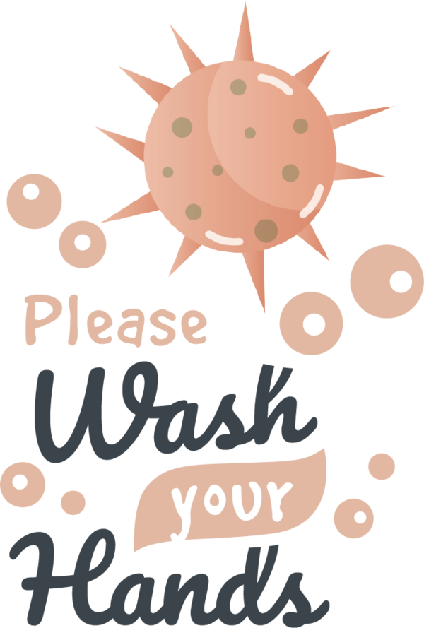 Transparent Global Handwashing Day Design Cartoon Line for Hand washing for Global Handwashing Day