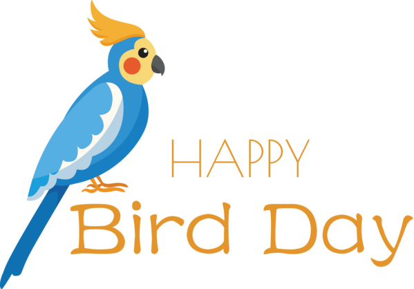 Transparent Bird Day Macaw Logo Parakeet for Happy Bird Day for Bird Day