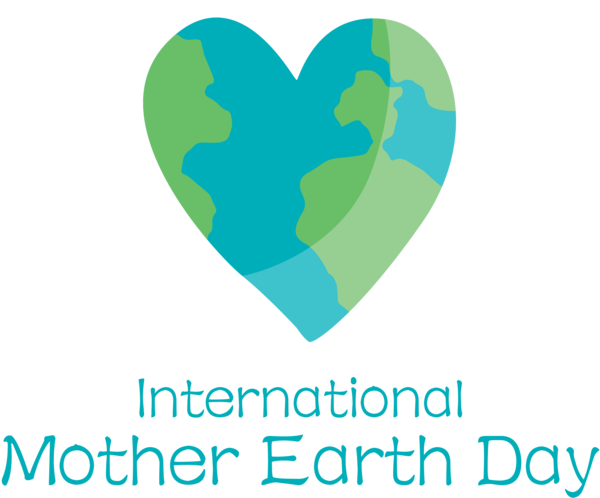 Transparent Earth Day Logo Meter Heart for International Mother Earth Day for Earth Day