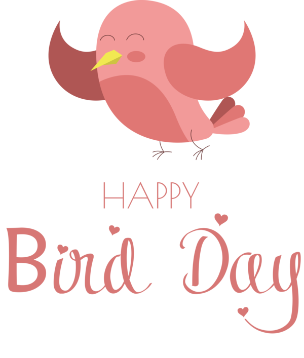 Transparent Bird Day Birds Greeting Card Logo for Happy Bird Day for Bird Day