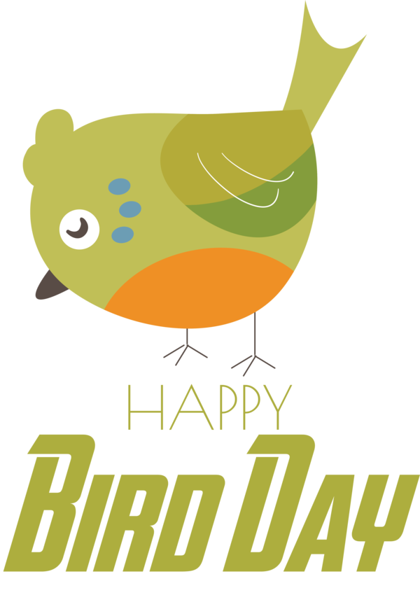Transparent Bird Day Logo Cartoon Leaf for Happy Bird Day for Bird Day