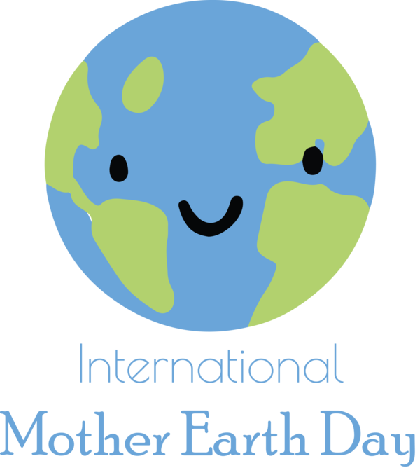 Transparent Earth Day Logo Meter Smiley for International Mother Earth Day for Earth Day