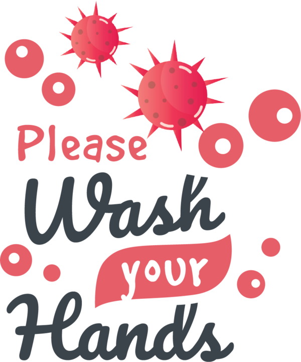 Transparent Global Handwashing Day Logo Design Flower for Hand washing for Global Handwashing Day