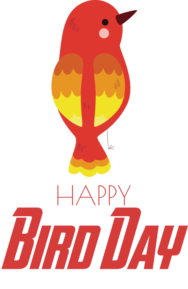 Transparent Bird Day Logo Birds Beak for Happy Bird Day for Bird Day