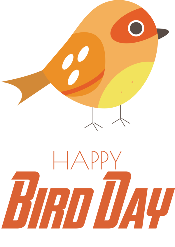 Transparent Bird Day Birds Beak Design for Happy Bird Day for Bird Day
