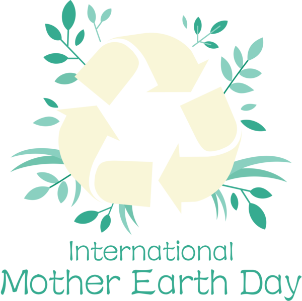 Transparent Earth Day Floral design Logo Leaf for International Mother Earth Day for Earth Day