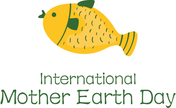 Transparent Earth Day Logo Leaf Yellow for International Mother Earth Day for Earth Day