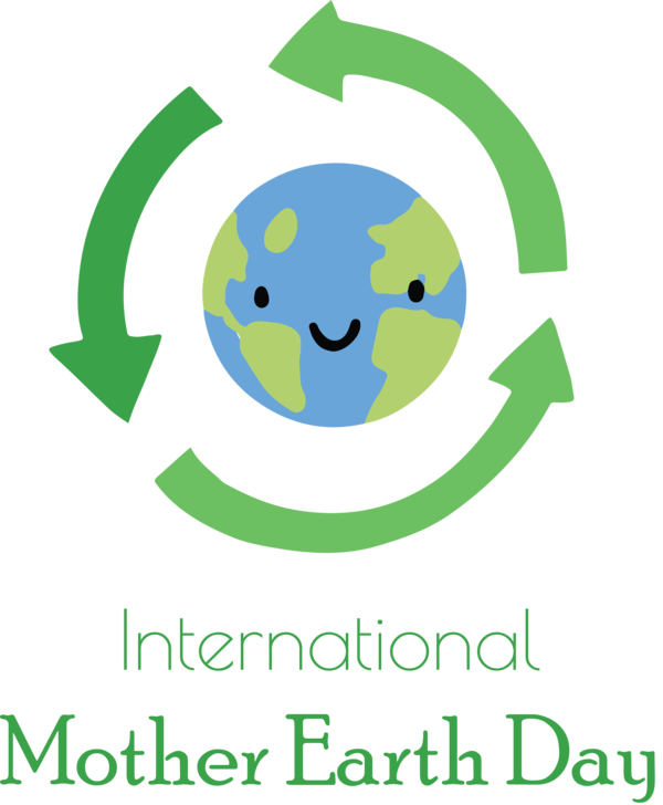 Transparent Earth Day Logo Smiley Meter for International Mother Earth Day for Earth Day