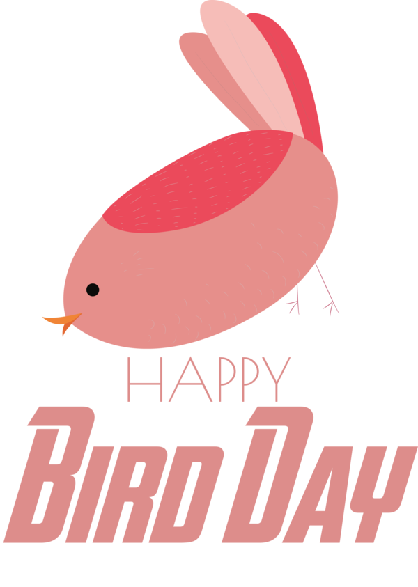Transparent Bird Day Logo Meter Design for Happy Bird Day for Bird Day