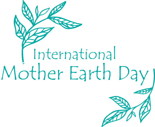 Transparent Earth Day Line art Logo Leaf for International Mother Earth Day for Earth Day