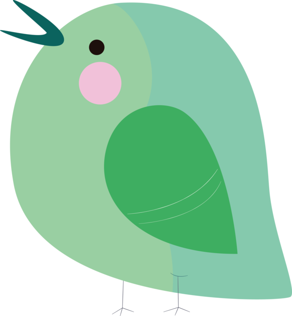 Transparent Bird Day Cartoon Green Circle for Cartoon Bird for Bird Day