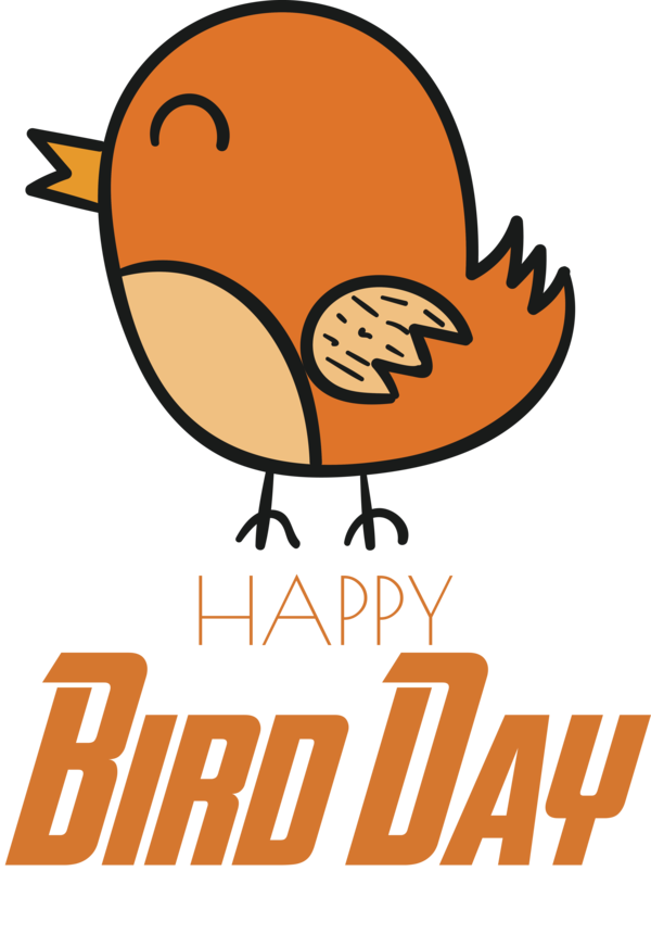Transparent Bird Day Logo Cartoon Meter for Happy Bird Day for Bird Day