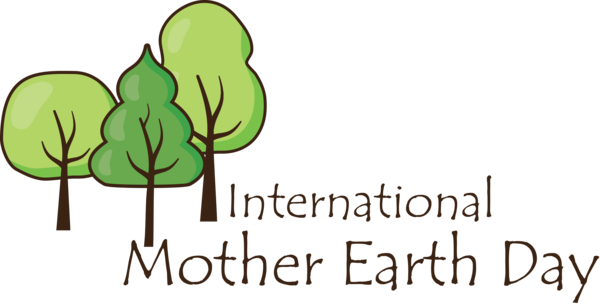 Transparent Earth Day Logo Plant stem Flower for International Mother Earth Day for Earth Day