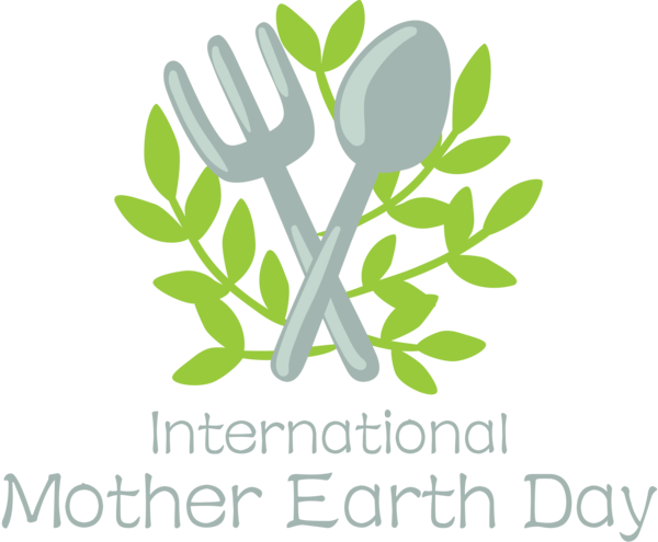 Transparent Earth Day Leaf Logo Plant stem for International Mother Earth Day for Earth Day