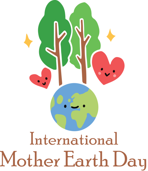 Transparent Earth Day Logo Cartoon Meter for International Mother Earth Day for Earth Day