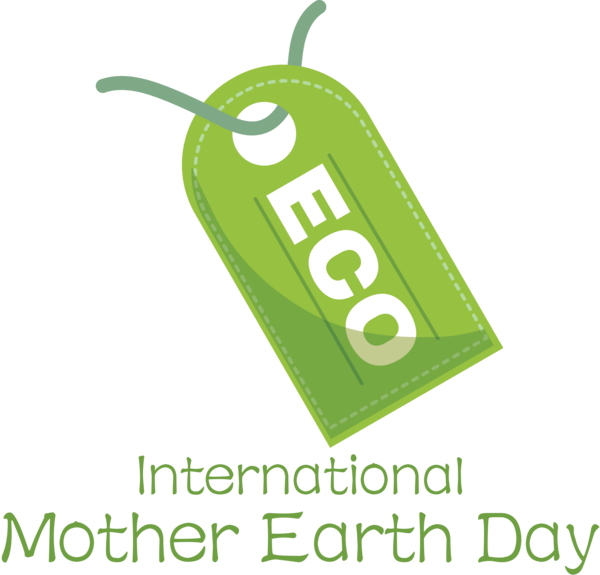 Transparent Earth Day Logo Green label.m for International Mother Earth Day for Earth Day