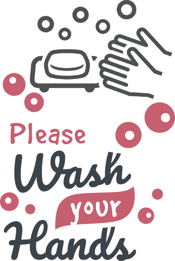 Transparent Global Handwashing Day Logo Design Line for Hand washing for Global Handwashing Day