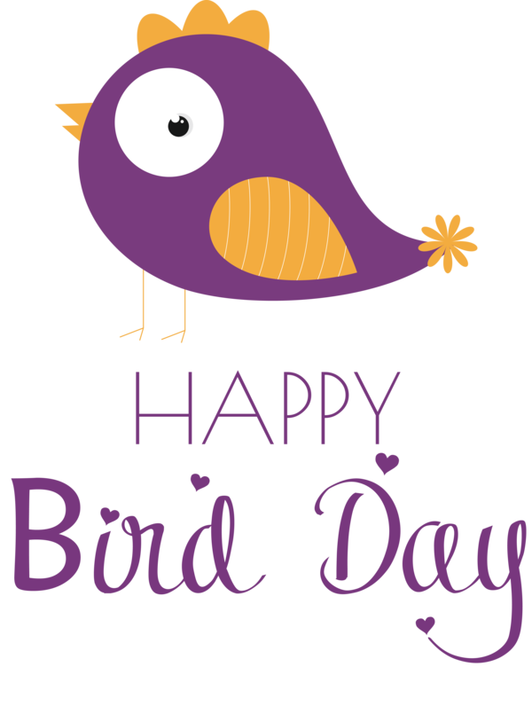 Transparent Bird Day Birds Design Logo for Happy Bird Day for Bird Day