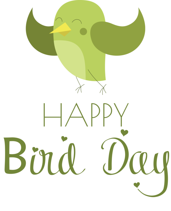 Transparent Bird Day Logo Daisy London Green for Happy Bird Day for Bird Day