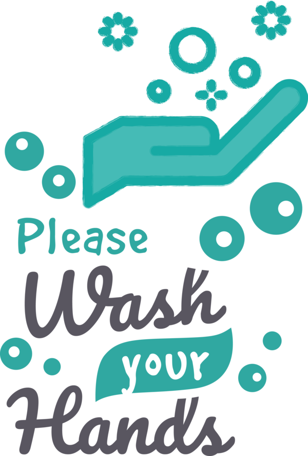 Transparent Global Handwashing Day Logo Green Design for Hand washing for Global Handwashing Day