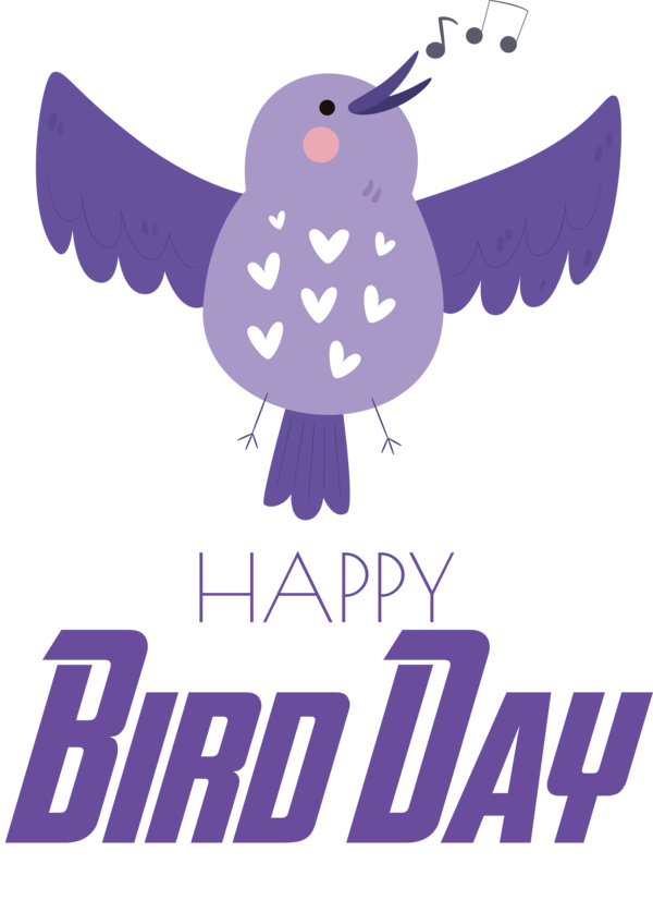 Transparent Bird Day Birds Cartoon Logo for Happy Bird Day for Bird Day