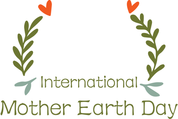 Transparent Earth Day Leaf Plant stem Grasses for International Mother Earth Day for Earth Day