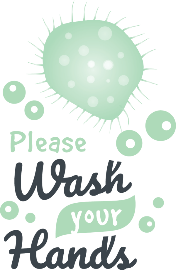 Transparent Global Handwashing Day Design Logo Green for Hand washing for Global Handwashing Day