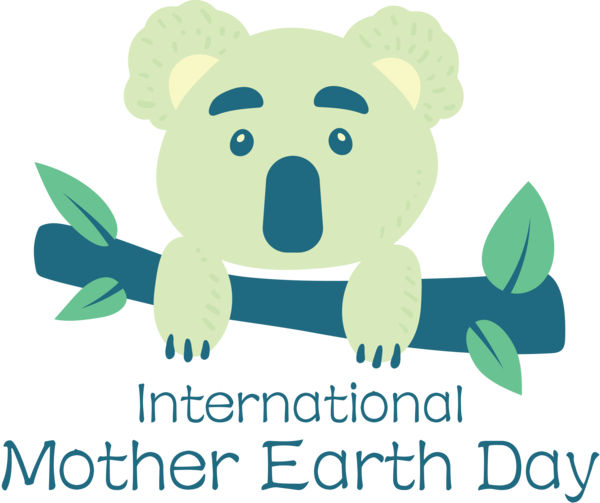 Transparent Earth Day Marsupials Cartoon Logo for International Mother Earth Day for Earth Day