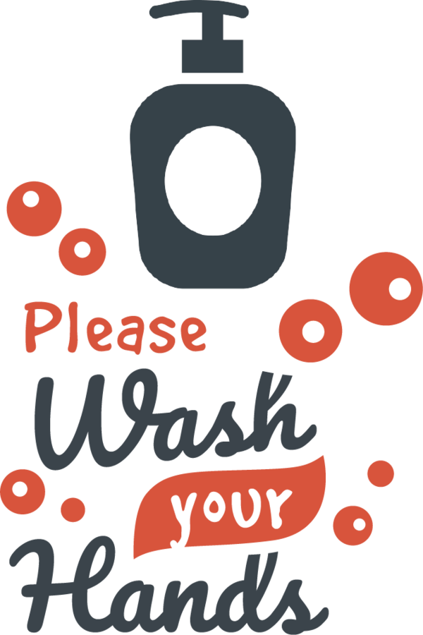 Transparent Global Handwashing Day Design Logo Line for Hand washing for Global Handwashing Day