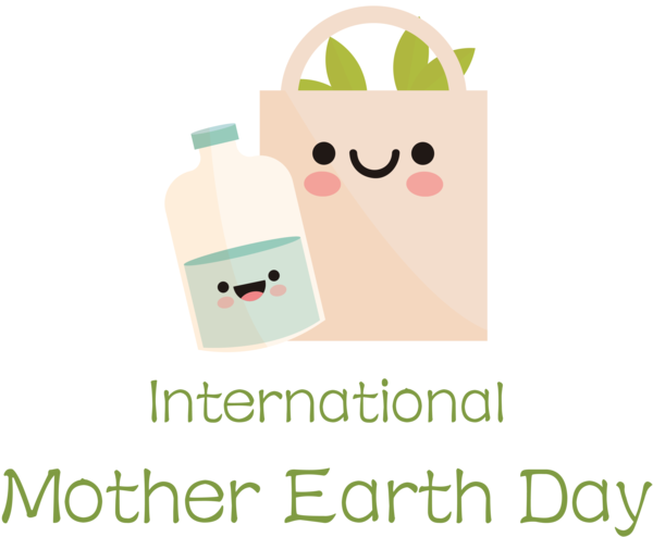 Transparent Earth Day Cartoon Logo Meter for International Mother Earth Day for Earth Day