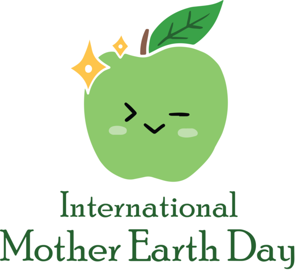 Transparent Earth Day Leaf Cartoon for International Mother Earth Day for Earth Day