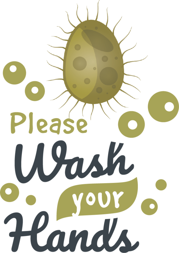 Transparent Global Handwashing Day Flower Logo Yellow for Hand washing for Global Handwashing Day