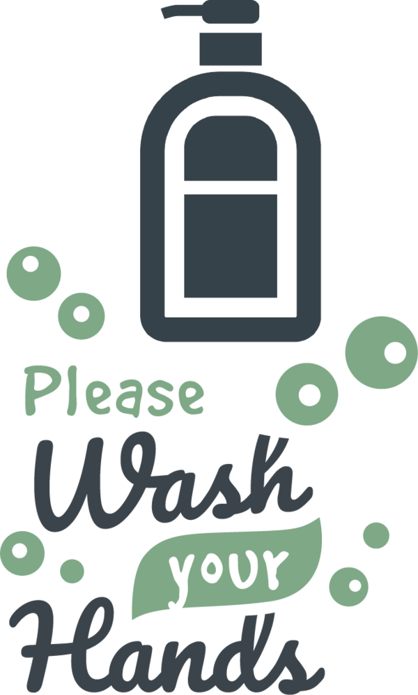 Transparent Global Handwashing Day Logo Symbol Green for Hand washing for Global Handwashing Day