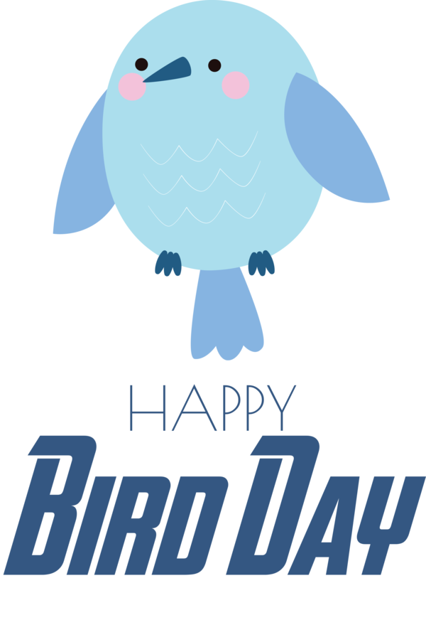 Transparent Bird Day Cartoon Logo Design for Happy Bird Day for Bird Day
