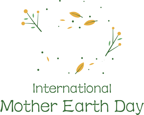 Transparent Earth Day Leaf Plant stem Flora for International Mother Earth Day for Earth Day