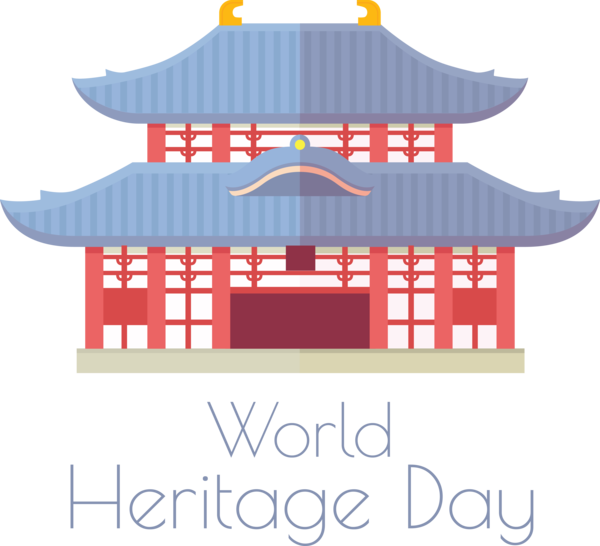 Transparent International Day For Monuments and Sites Design Logo Façade for World Heritage Day for International Day For Monuments And Sites