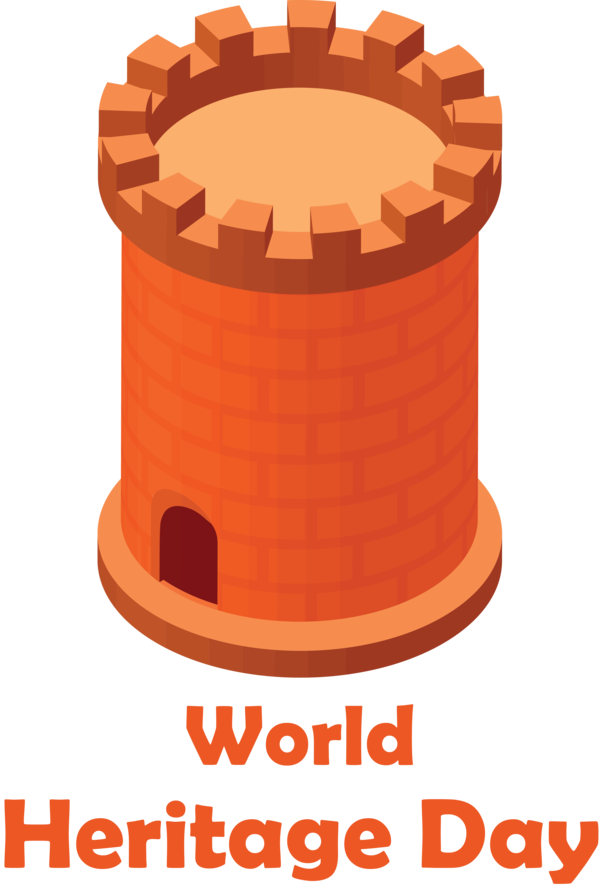 Transparent International Day For Monuments and Sites Cylinder Design Gas cylinder for World Heritage Day for International Day For Monuments And Sites