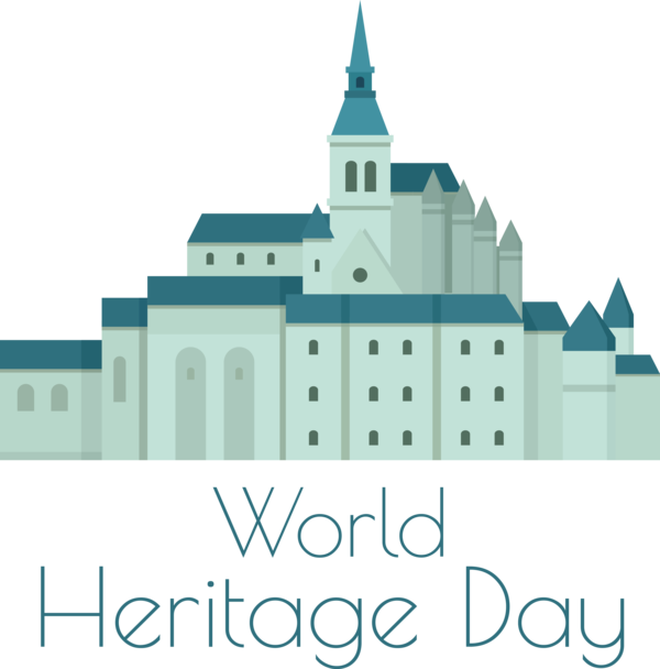 Transparent International Day For Monuments and Sites Logo Façade Font for World Heritage Day for International Day For Monuments And Sites