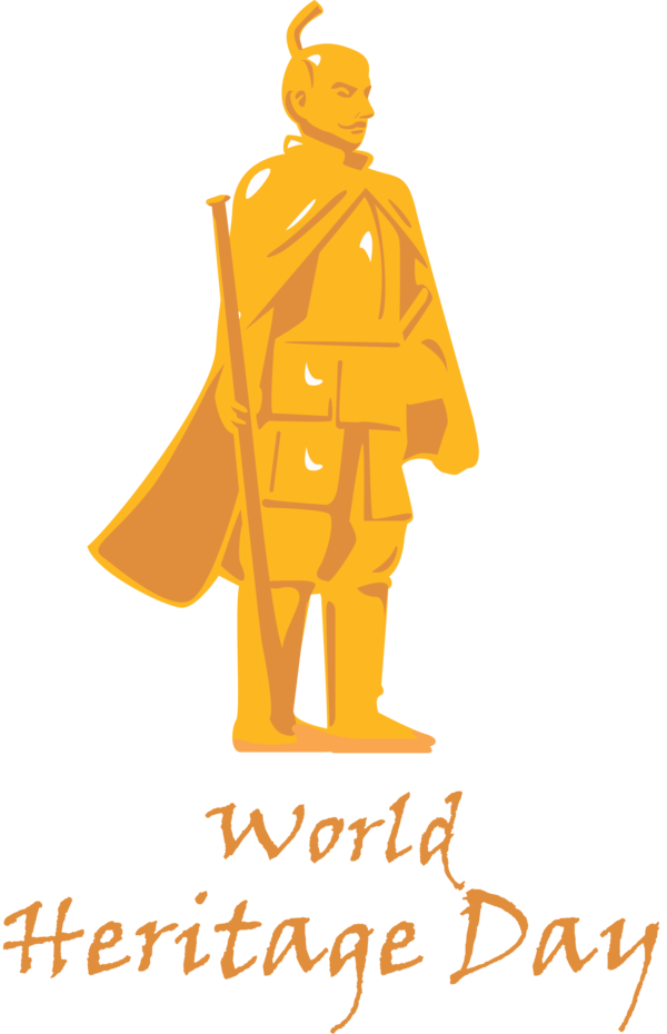 Transparent International Day For Monuments and Sites Costume design Logo Character for World Heritage Day for International Day For Monuments And Sites