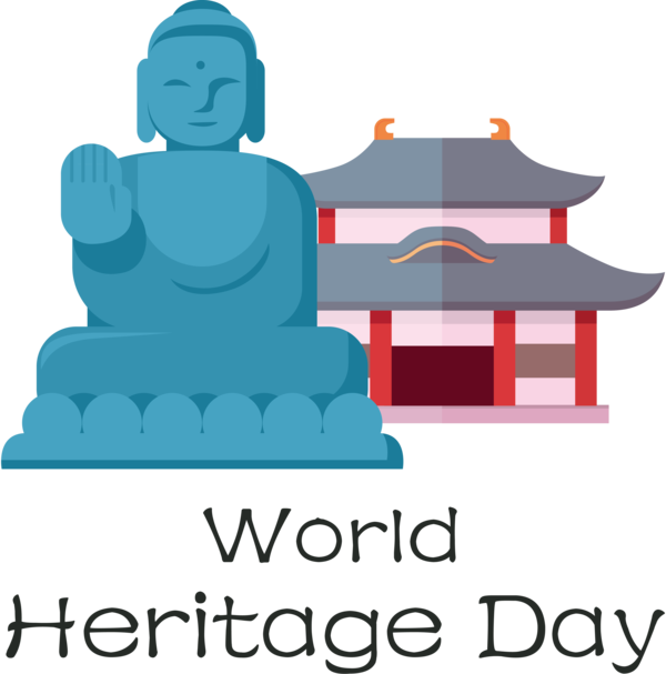 Transparent International Day For Monuments and Sites Logo Design Cartoon for World Heritage Day for International Day For Monuments And Sites