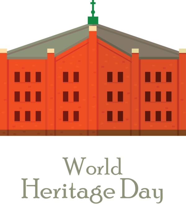 Transparent International Day For Monuments and Sites Façade Line Font for World Heritage Day for International Day For Monuments And Sites